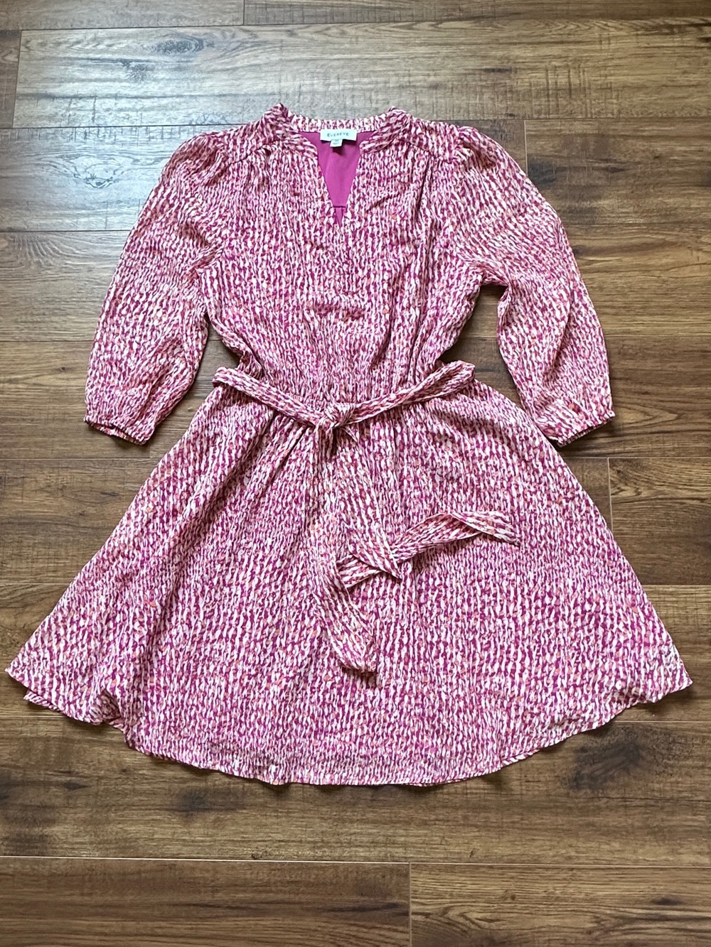 Evereve Women’s Joyce Pink Abstract Print Dress Size XS
